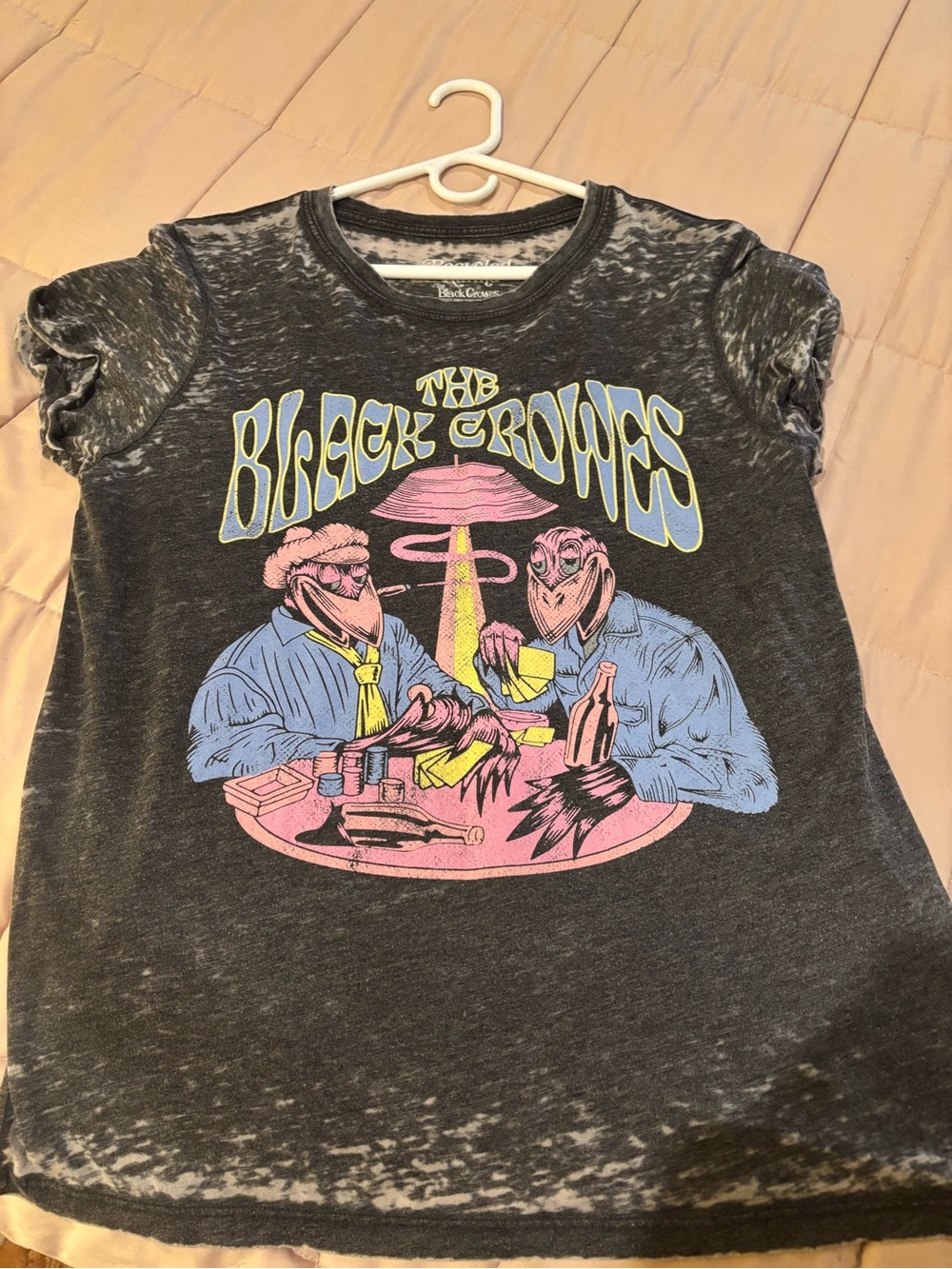 Recycled Karma black crows tshirt
